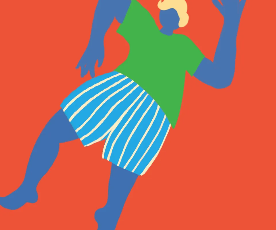 illustration homme dansant